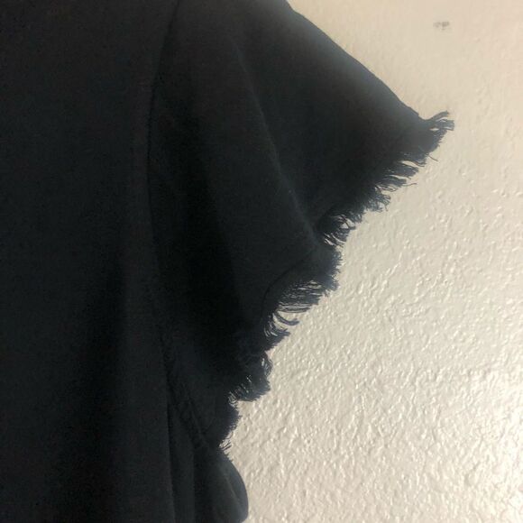 Splendid black cap fringe sleeve button down jumpsuit size M New with tags - Picture 5 of 8